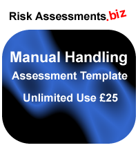 Manual Handling Risk Assessment Template £25
